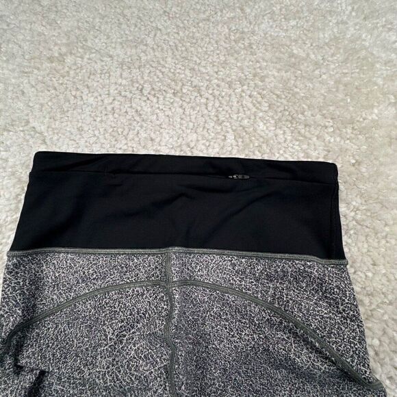 Lululemon Run The Day Crop Fractal Dark Starlight Black Gray - Picture 8 of 14